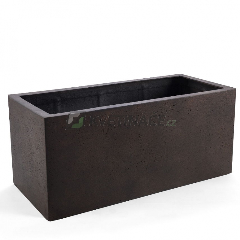 Venkovní květináče - D-lite truhlík L Rusty Iron Concrete 100x45x45cm