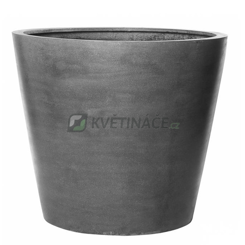 Venkovní květináče - Fiberstone Bucket Grey mat 70x60cm
