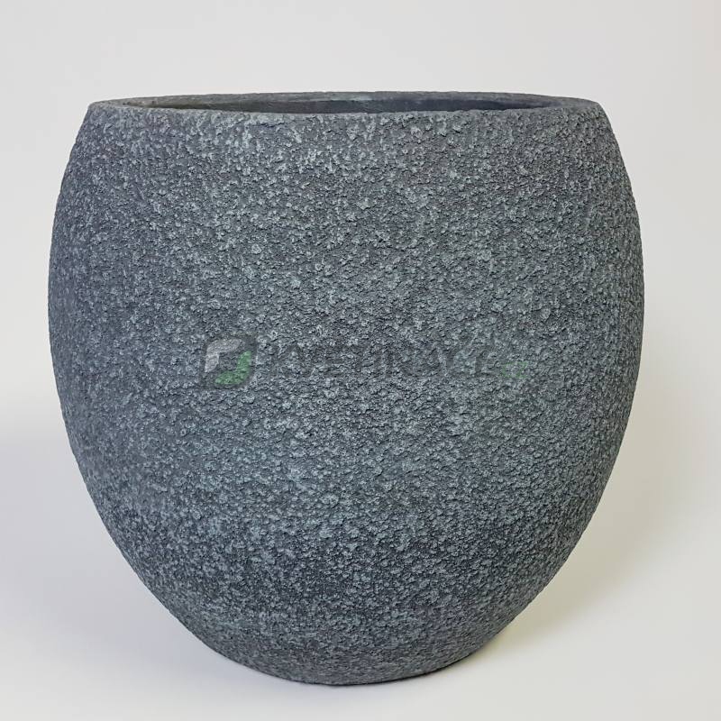 Venkovní květináče - Sebas koule šedá 57x52cm