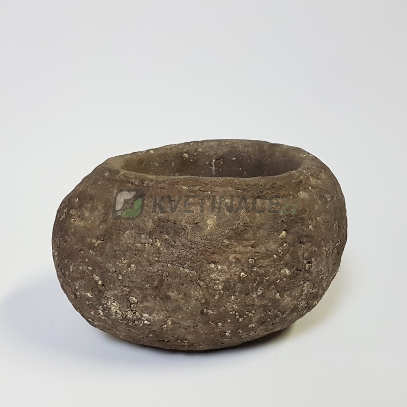 Luxusní květináče - Polystone Rock Findling 60x44x33cm