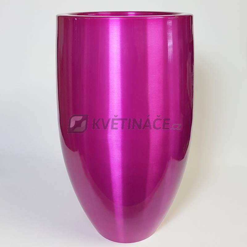 Kovové květináče - Aluminium Bubba Pink 49x82cm