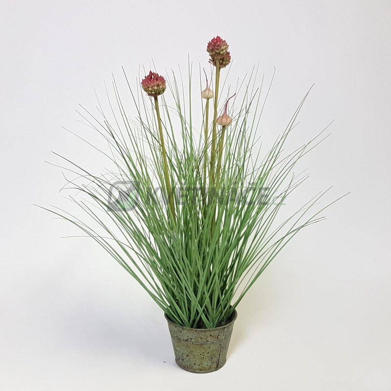Umělé květiny - Umělá česneková tráva 53cm