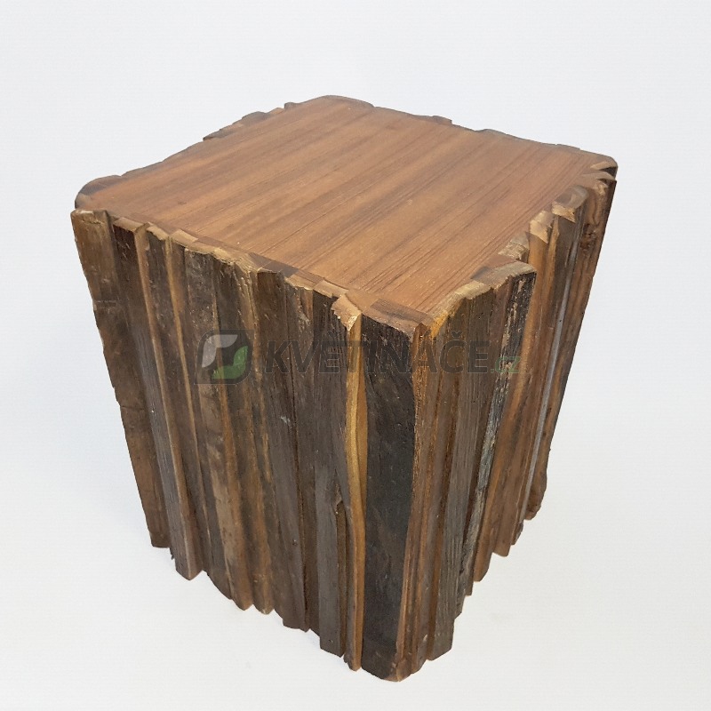 Dekorace - Teak podstavec 41x41x45cm