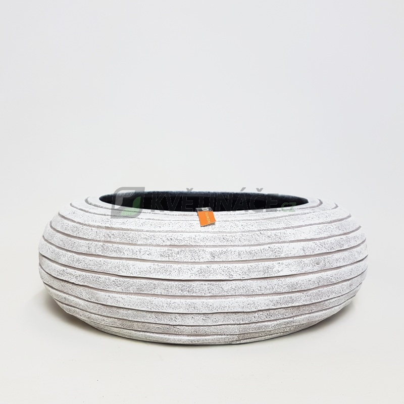 Luxusní květináče - Bonsaj mísa Capi Row uzavřená šedá 35x10cm