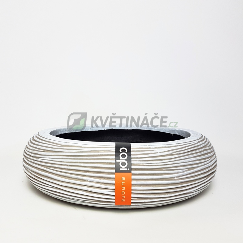 Bonsai květináče - Capi rib mísa uzavřená světlá 35x10cm