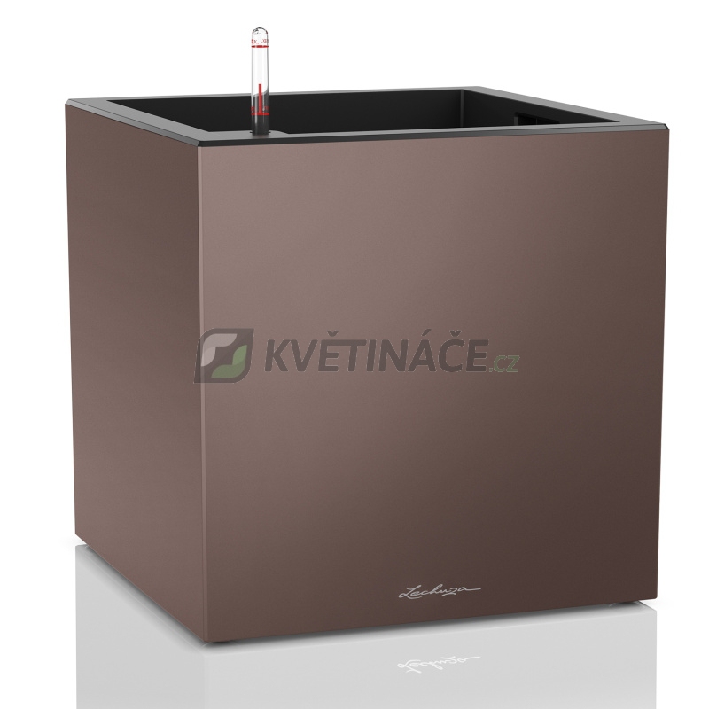 Lechuza květináče - Lechuza Canto Premium Square 40 Espresso komplet