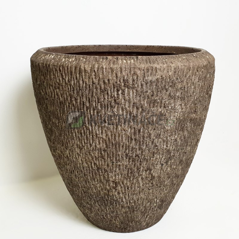 Luxusní květináče - Polystone Rock Couple 50x50cm