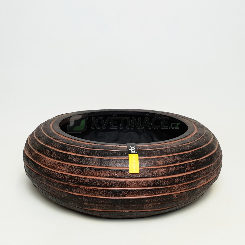 Výprodej květináčů - Bonsaj mísa Capi Row uzavřená hnědá 35x10cm