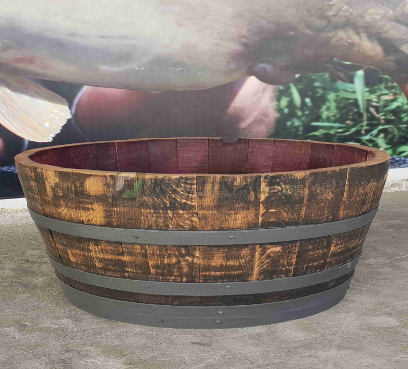 Sudové květináče - Dubový květináč klasik 55 litrů 60x30cm