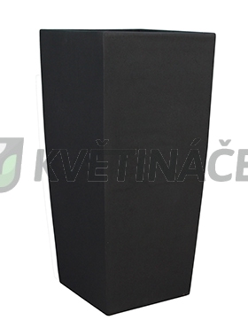 Luxusní květináče - Polystone Timeless Square smoke 43x43x95cm