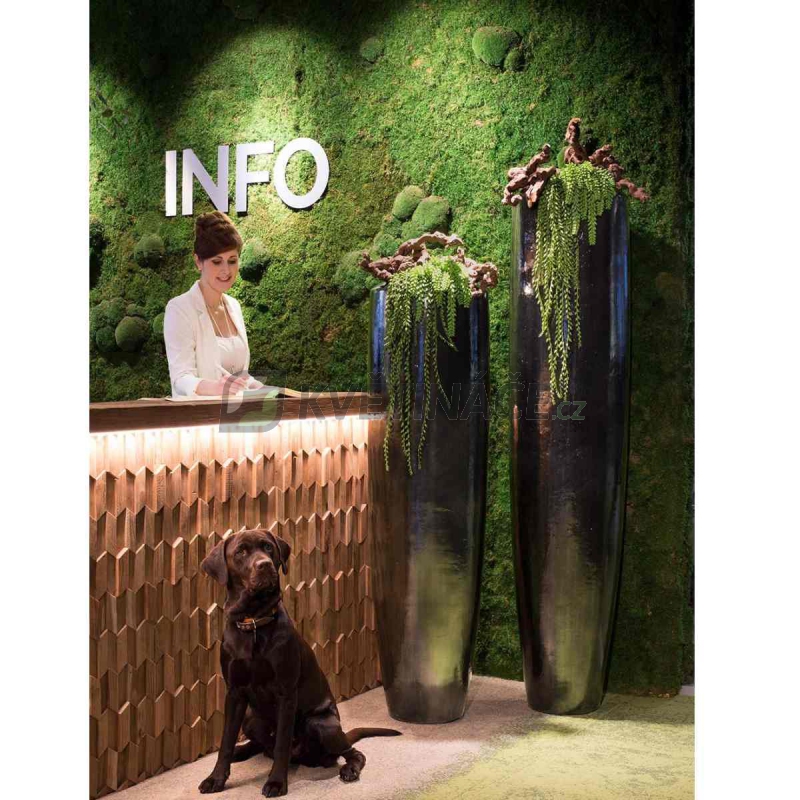 Luxusní květináče - Loft Classic Black Diamond 34x150cm