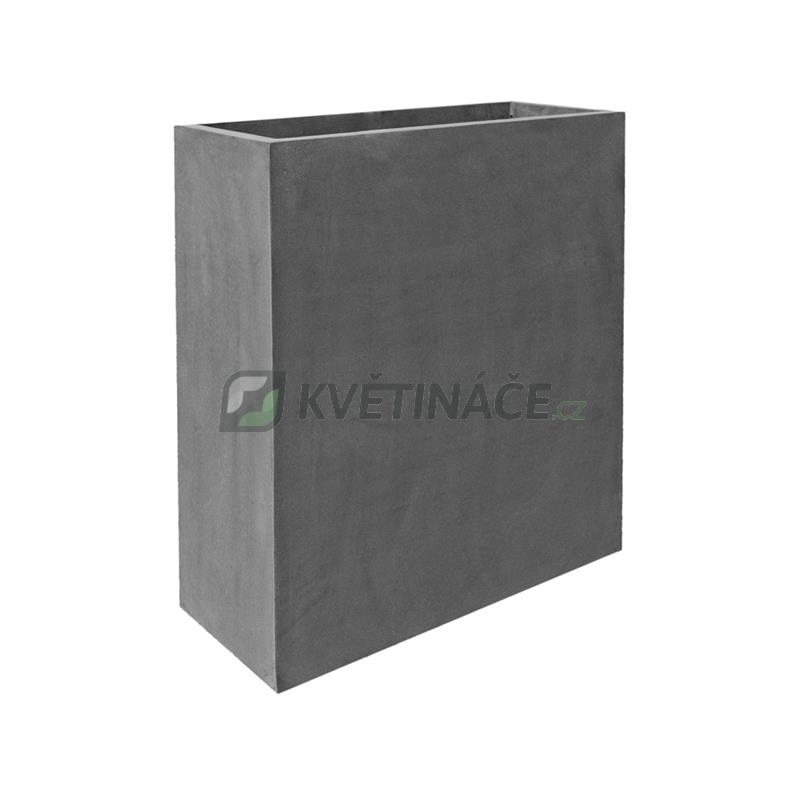 Venkovní květináče - Fiberstone truhlík slim Grey 91x36x102cm