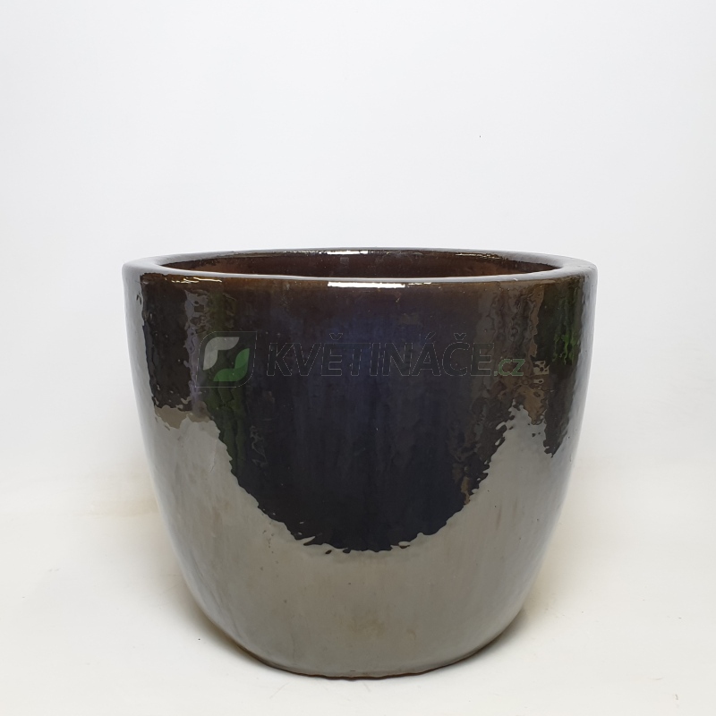 Keramické květináče - Metal Glaze Couple 46x43cm