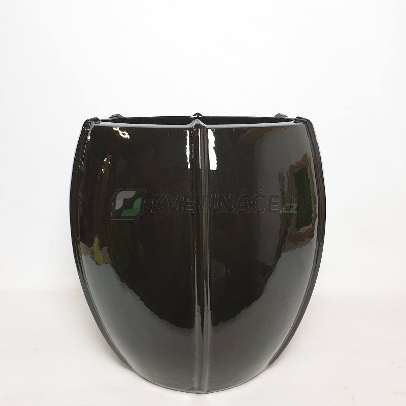 Keramické květináče - Moda Couple Black 43x43cm