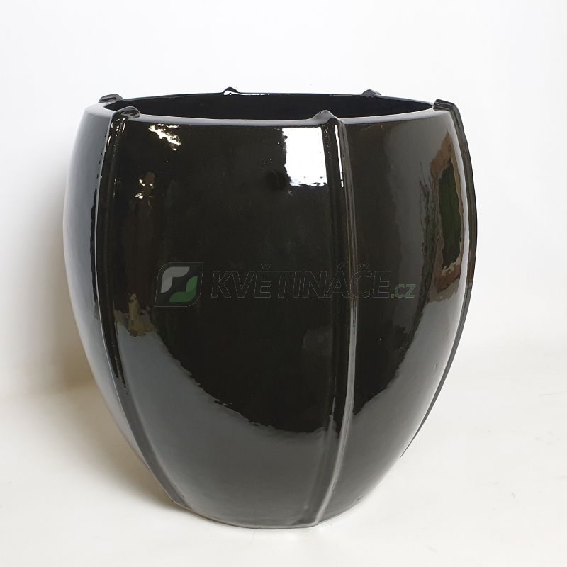 Keramické květináče - Moda Couple Black 55x55cm