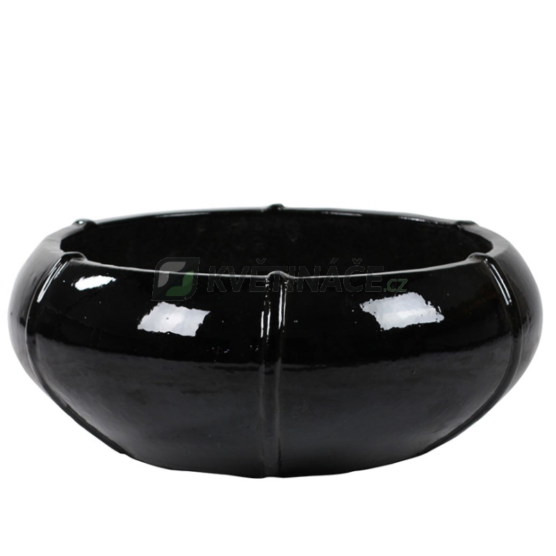 Keramické květináče - Moda Bowl Black 76x29cm