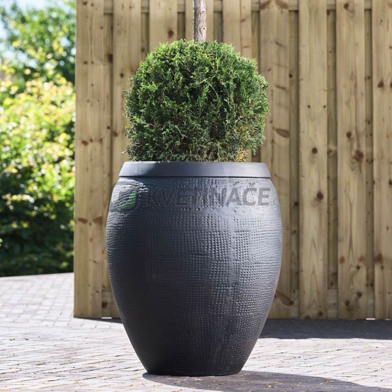 Venkovní květináče - Breeze couple black 95x108cm