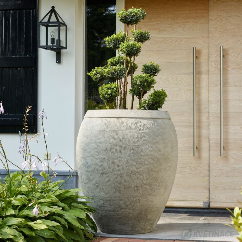 Venkovní květináče - Breeze couple grey 95x108cm