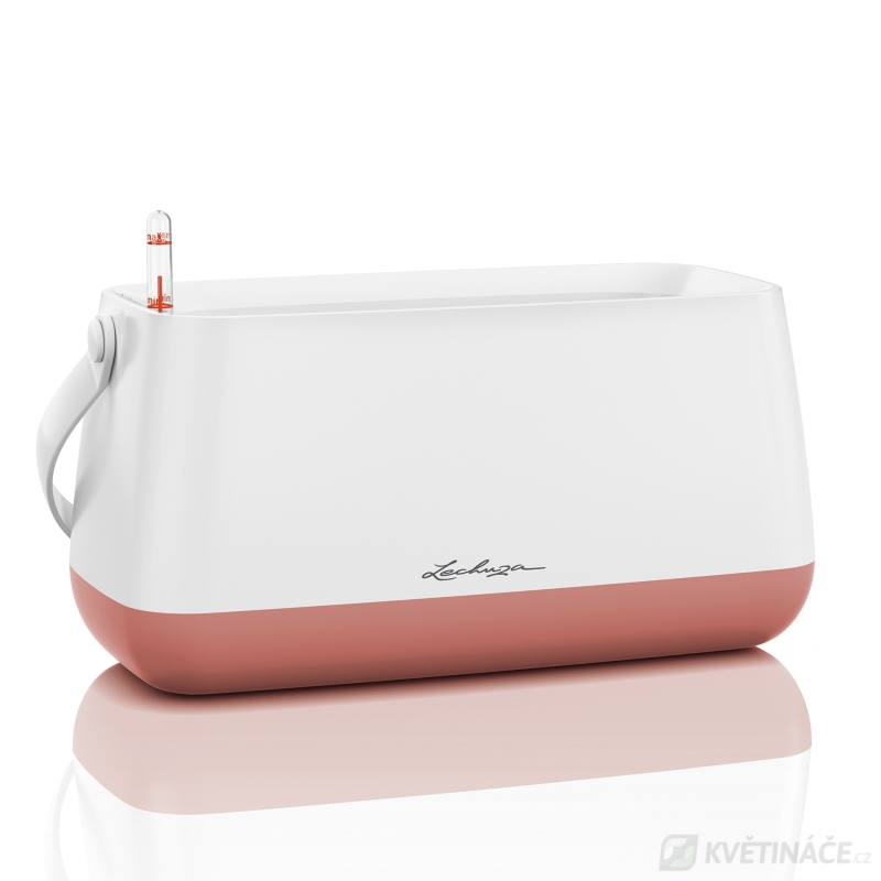 Lechuza květináče - Lechuza Yula Trend truhlík bílo-růžový komplet