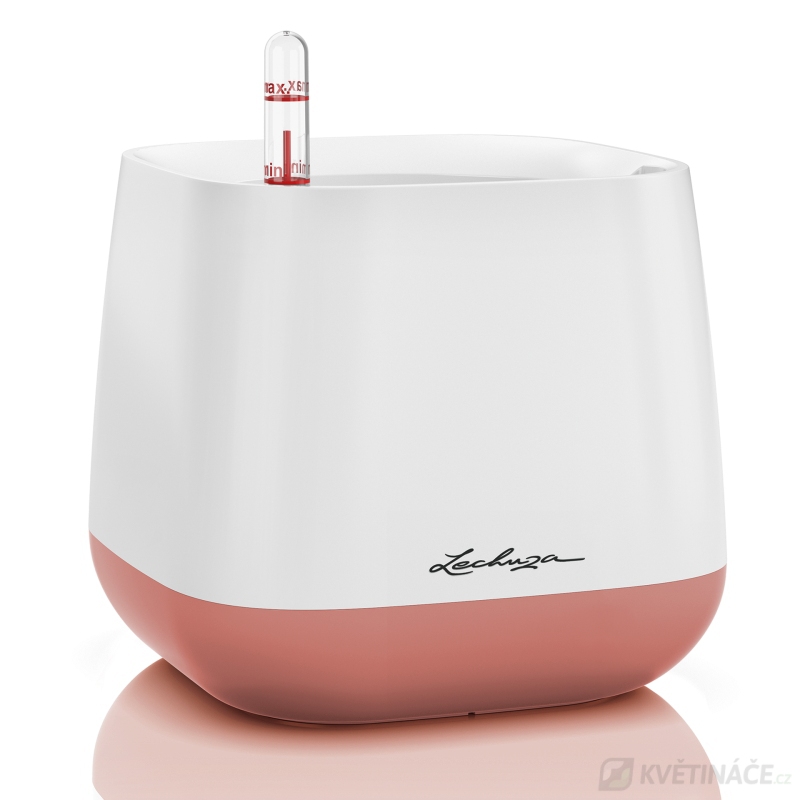 Lechuza květináče - Lechuza Yula Trend bílo-růžový komplet