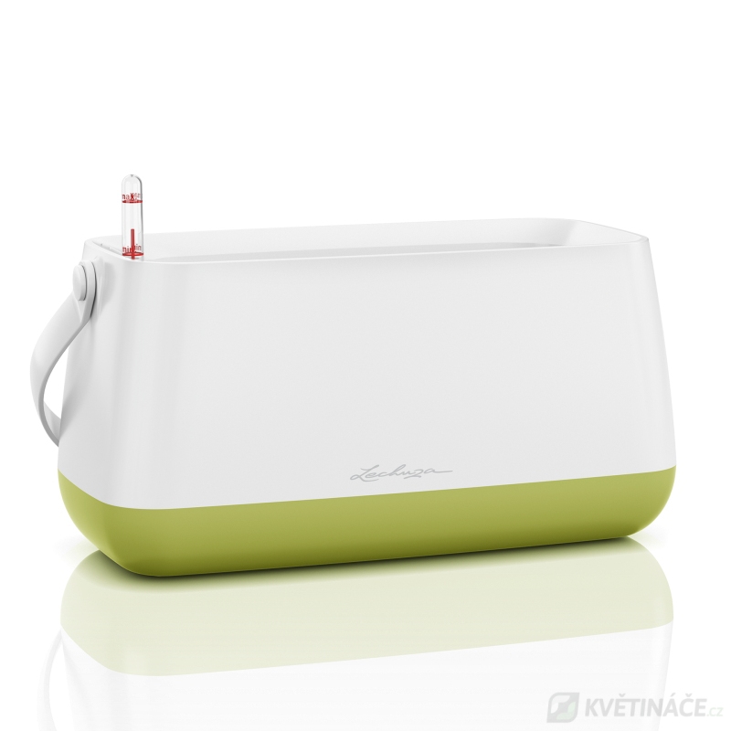 Lechuza květináče - Lechuza Yula Trend truhlík bílo-zelený komplet