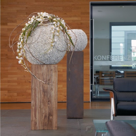 Luxusní květináče - Beach White 70x60cm