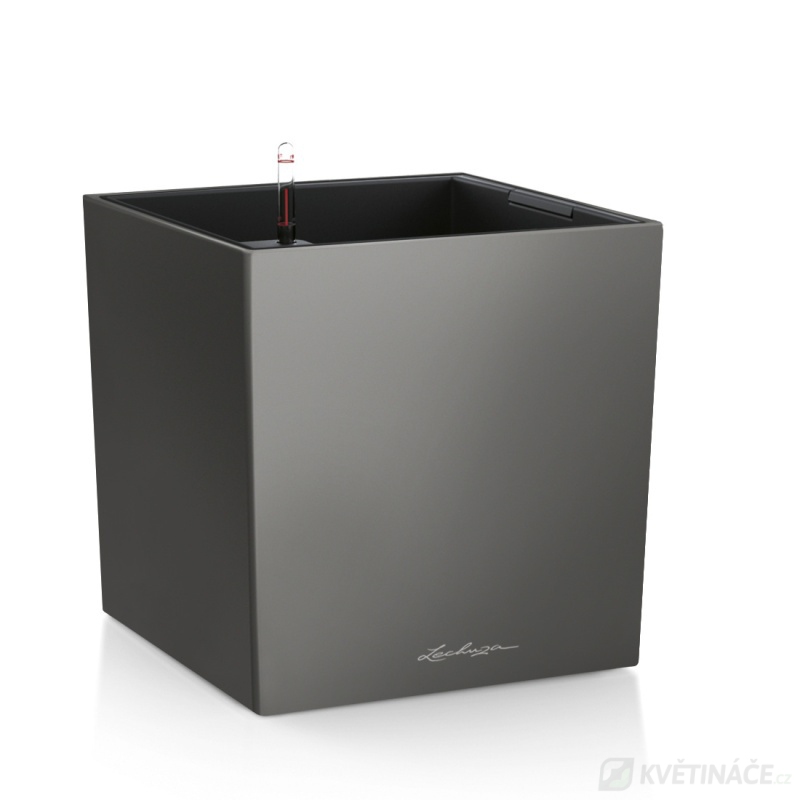 Lechuza květináče - Lechuza Cube Premium 40 Antracit komplet