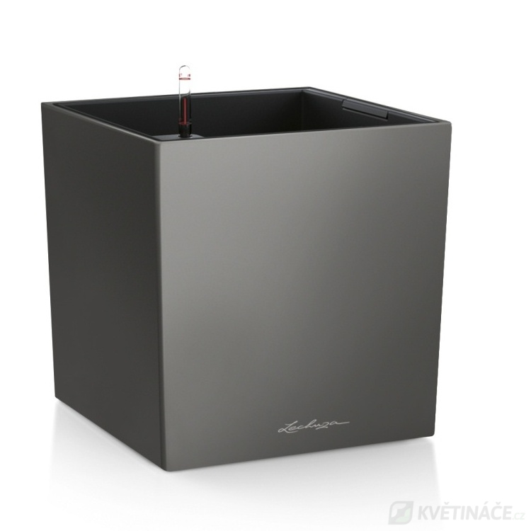 Lechuza květináče - Lechuza Cube Premium 50 Antracit komplet