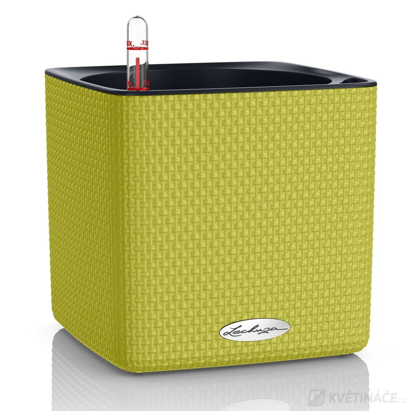 Lechuza květináče - Lechuza Cube Trend 16 Lime komplet