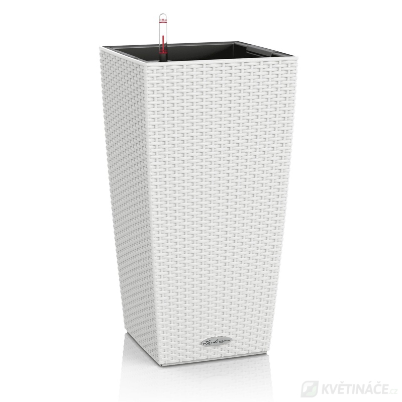 Lechuza květináče - Lechuza Cubico Cottage 30 White komplet