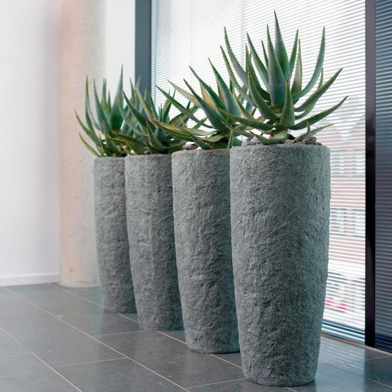 Venkovní květináče - Rocky partner smoke 35x79cm