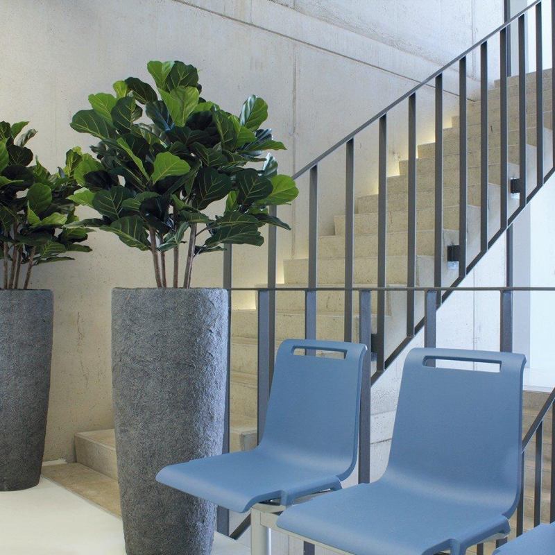 Venkovní květináče - Rocky partner smoke 43x100cm