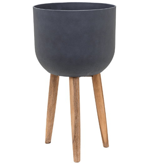 Luxusní květináče - Retro květináč dark grey 40x74cm