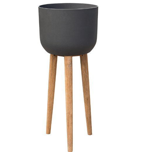 Luxusní květináče - Retro květináč dark grey 36x86cm