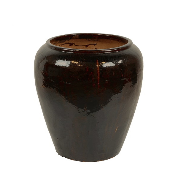 Keramické květináče - Mystic Ocean Emperor black 58x62cm