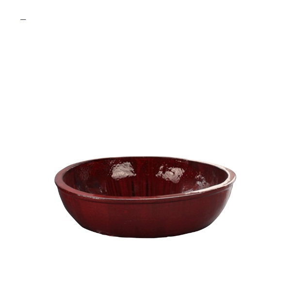 Keramické květináče - Mystic Ocean mísa red 70x17cm