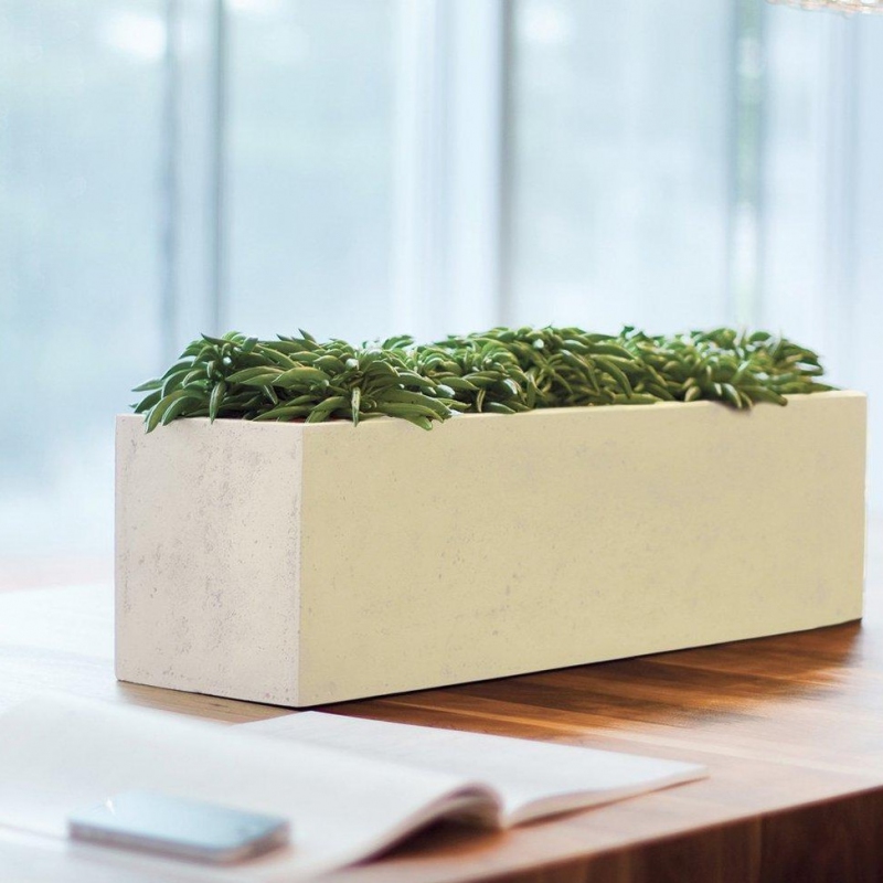 Venkovní květináče - Divide truhlík Creme 65x18x18cm