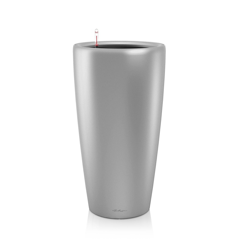 Lechuza květináče - Lechuza Rondo 32 Silver komplet