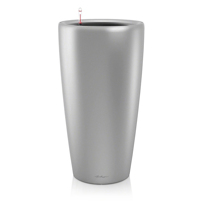 Lechuza květináče - Lechuza Rondo 40 Silver komplet