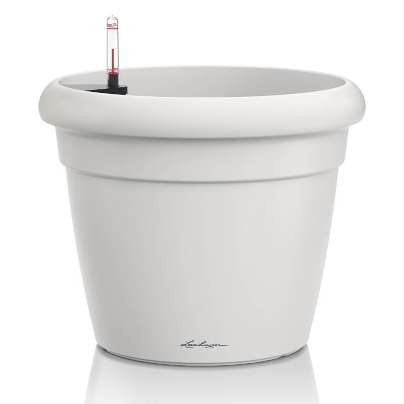 Lechuza květináče - Lechuza Rustico Trend 35 White komplet