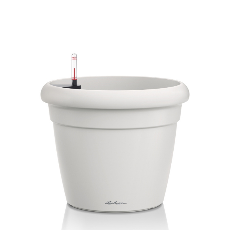 Lechuza květináče - Lechuza Rustico Trend 21 White komplet
