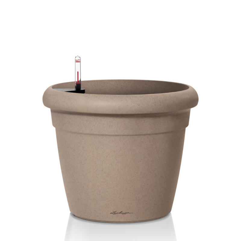 Lechuza květináče - Lechuza Rustico Trend 21 Beige komplet