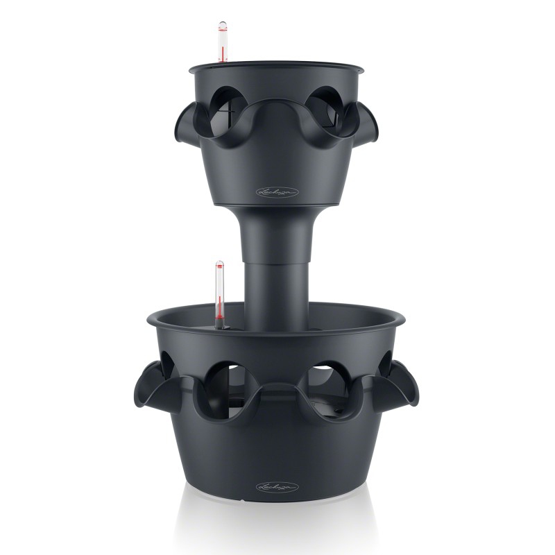 Lechuza květináče - Lechuza Cascadino Trend Slate 2 patra komplet