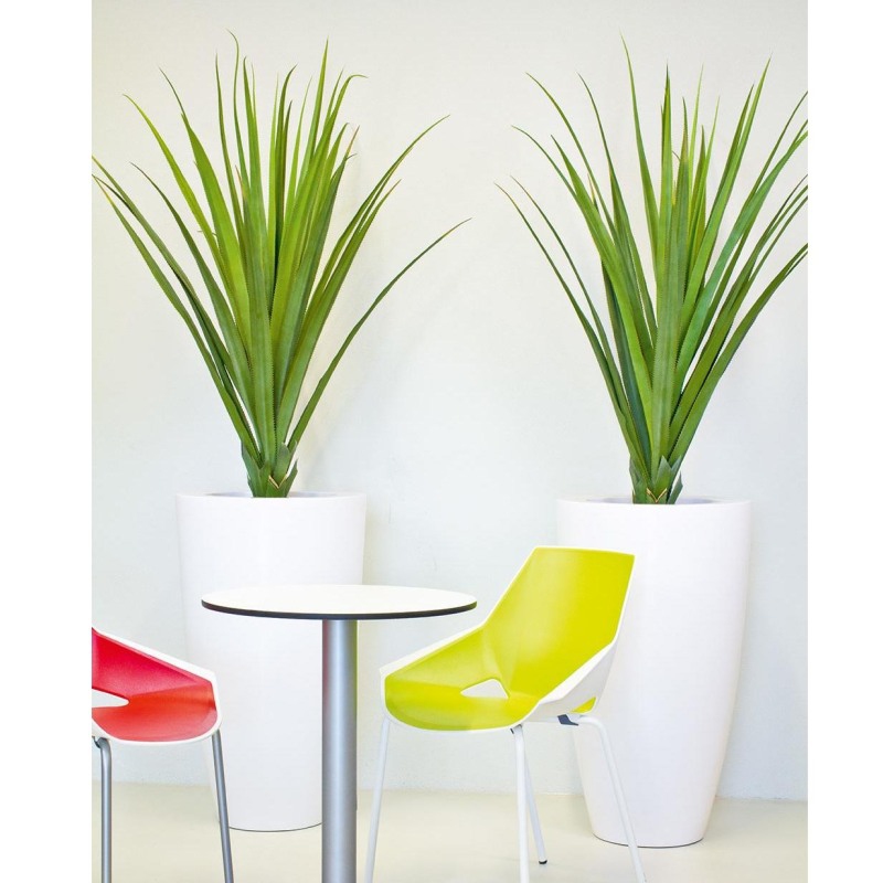 Luxusní květináče - Luna Premium White 38x80cm