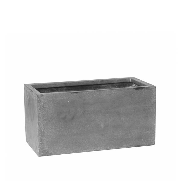 Venkovní květináče - Fiberstone truhlík Grey 40x20x20cm