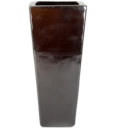 Keramické květináče - Brown Kubis 36x36x90cm