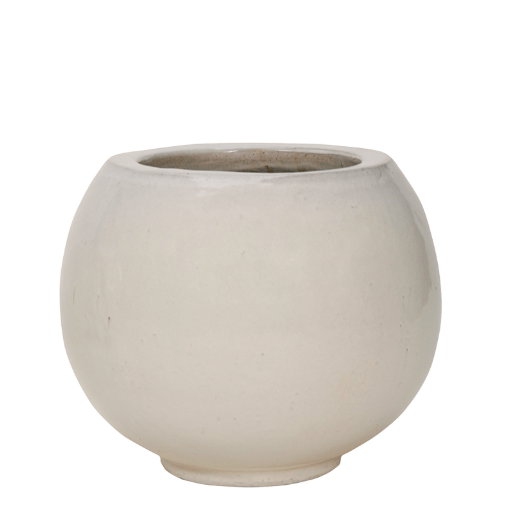 Keramické květináče - Deluxe White Globe 47x38cm
