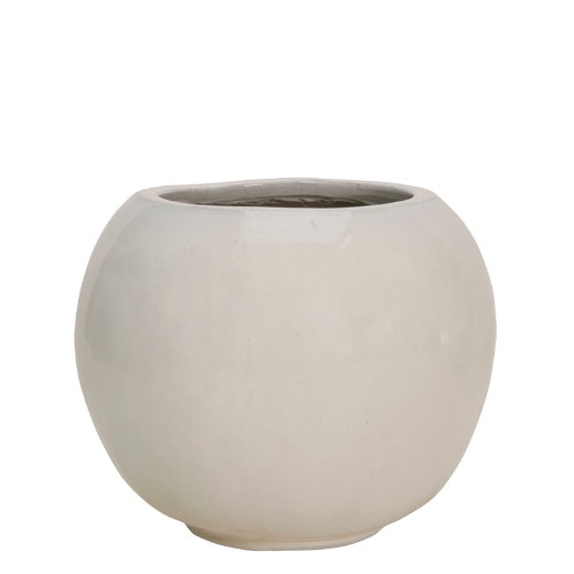 Keramické květináče - Deluxe White Globe 66x50cm