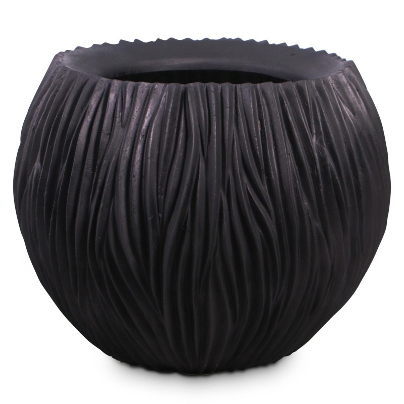 Luxusní květináče - River Bowl Black 80x60cm