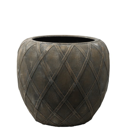 Venkovní květináče - Wire Coppa Bronze 73x66cm